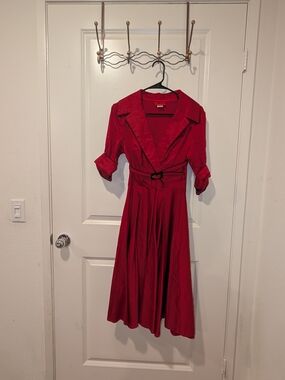 NWOT Deadly Dames Haunted Housewife Dress Micheline Pitt w/ Belt